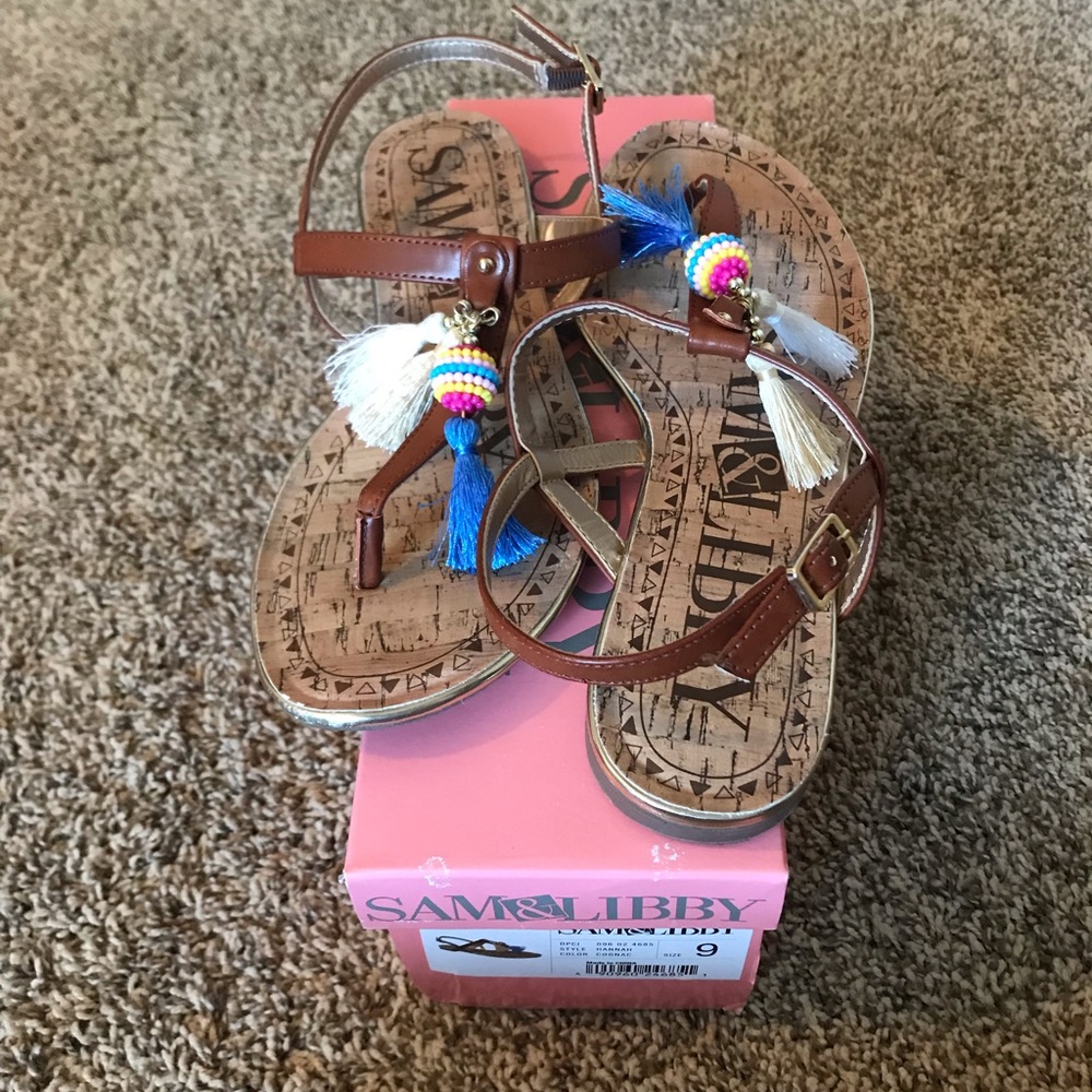 Sam & Libby Tassel Sandals